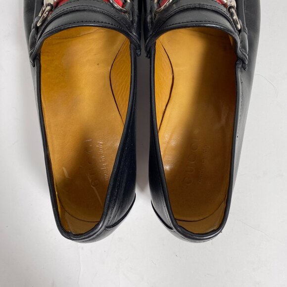 GUCCI Men's Vintage Black Leather Horsebit Loafers *AS IS* - Picture 12 of 15